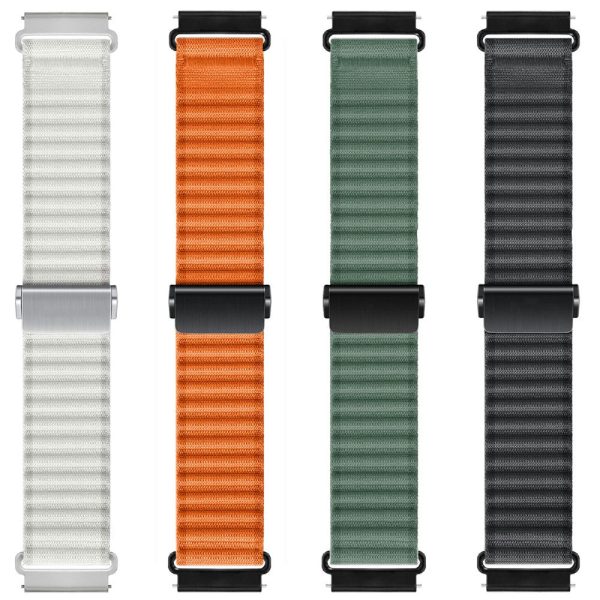 22mm Nylon Band for Huawei Watch 4   4 Pro   GT 4 46mm Wave Design Watch Strap - Orange Supply