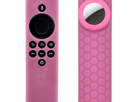 2-in-1 Amazon Fire TV Stick Lite   AirTag silicone cover - Noctilucence Pink Online Hot Sale