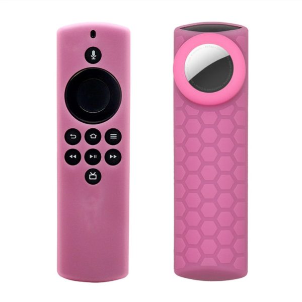 2-in-1 Amazon Fire TV Stick Lite   AirTag silicone cover - Noctilucence Pink Online Hot Sale