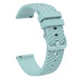 18mm Universal texture pattern silicone strap - Sky Blue Hot on Sale