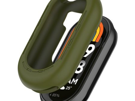 Xiaomi Mi Band 9   9 NFC Silicone Cover Watch Frame Case Cover Edge Protector - Army Green Discount