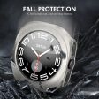 ENKAY HAT PRINCE Samsung Galaxy Watch Ultra 47mm Case Bump Resistant Watch Cover with 0.2mm 9H Screen Film - Black on Sale