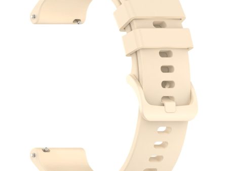 Garmin Forerunner 265   Forerunner 255 Silicone Watch Band 22mm Quick Release Replacement Strap - Light Yellow Online now