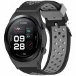 Xiaomi Watch H1 Soft Silicone Adjustable Watch Strap Breathable Watchband - Black+Grey Fashion