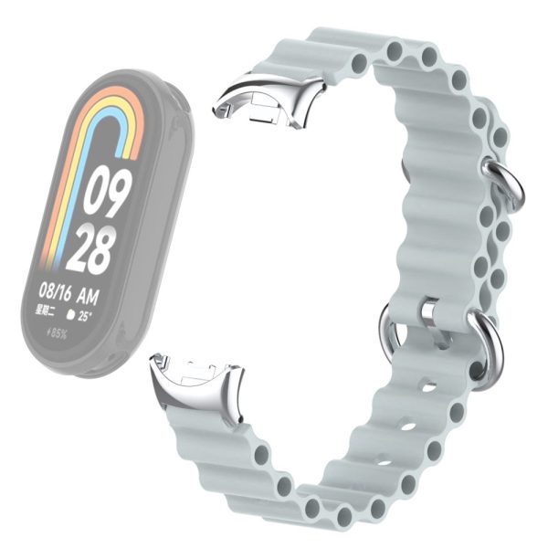 Xiaomi Smart Band 8 silicone strap with connector - Grey Online now