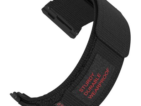 Xiaomi Watch H1 Outdoor Climbing Watch Strap Magic Tape Breathable Nylon Band - Black Cheap