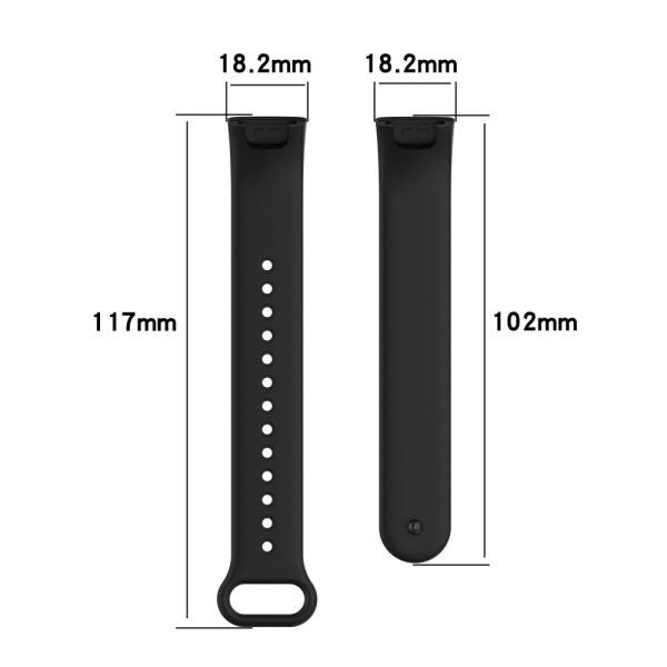 Xiaomi Redmi Smart Band Pro solid color silicone watch strap - Pink Hot on Sale