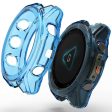 Garmin Fenix 8 51mm Watch Case Shockproof Flexible Cover Half-Wrapped - Transparent Blue Online Hot Sale