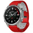 Garmin Fenix 8 47mm   Fenix E 47mm Silicone Watchband Quick Release Buckle Dual Color Watch Strap - Red+Grey Online Hot Sale