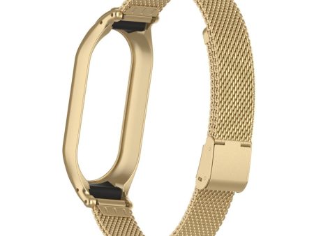 Xiaomi Smart Band 8 milanese metal strap with cover - Retro Gold Hot on Sale