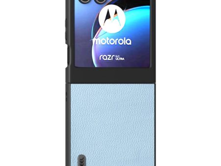 ABEEL Motorola Razr 50 5G Case Litchi Texture Non-Slip Phone Cover - Baby Blue Online