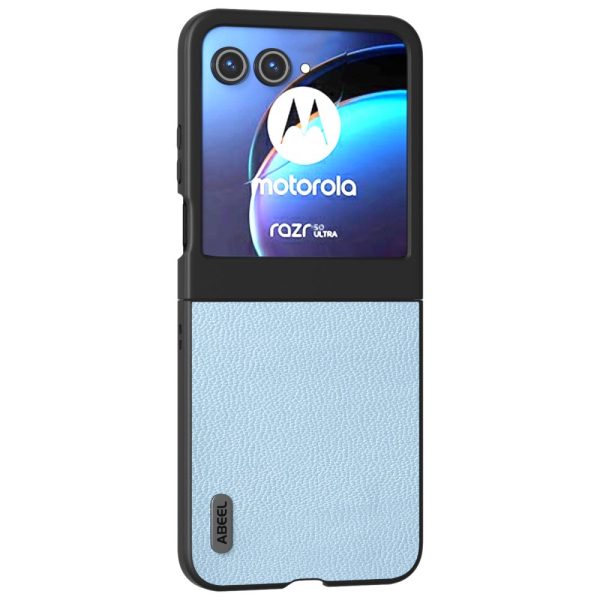 ABEEL Motorola Razr 50 5G Case Litchi Texture Non-Slip Phone Cover - Baby Blue Online