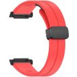 Xiaomi Watch H1 Watchband Soft Silicone Watch Strap with Magnetic Buckle - Red For Cheap