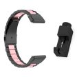 22mm stainless steel watch strap with folding clasp for Garmin watch - Black   Pink   Black Cheap