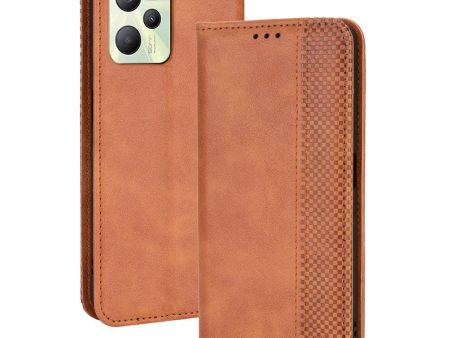 Bofink Vintage Realme C35 leather case - Brown For Discount