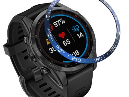 Garmin Fenix 7S sporty scale stainless steel bezel - Blue   White Discount