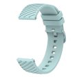 18mm Universal texture pattern silicone strap - Sky Blue Hot on Sale