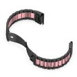 22mm stainless steel watch strap with folding clasp for Garmin watch - Black   Pink   Black Cheap