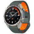 Garmin Fenix 8 51mm   Enduro 3   Enduro 2 Silicone Watchband Quick Release Buckle Dual Color Watch Strap - Charcoal Grey+Orange Online