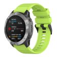 22mm Garmin Forerunner 945   Fenix 6   5 silicone watch strap - Green on Sale