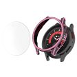 Samsung Galaxy Watch 5 Pro protective cover with tempered glass - Black   Pink on Sale