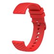 18mm Universal texture pattern silicone strap - Red Supply