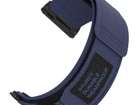 Xiaomi Watch H1 Outdoor Climbing Watch Strap Magic Tape Breathable Nylon Band - Midnight Blue For Cheap