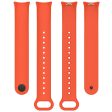 Xiaomi Smart Band 8 silicone strap with metal connector - Orange Sale