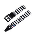 16mm Universal stripe printed silicone watch strap - Look Left in Stripe Fashion