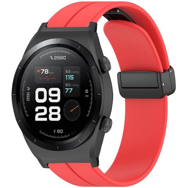 Xiaomi Watch H1 Watchband Soft Silicone Watch Strap with Magnetic Buckle - Red For Cheap