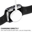 Apple Watch SE 2022 (40mm) dual color electroplating cover with tempered glass - Blue   Silver on Sale