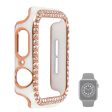 Apple Watch 44mm dual color rhinestone cover - White   Rose Gold Rhinestone Online Sale