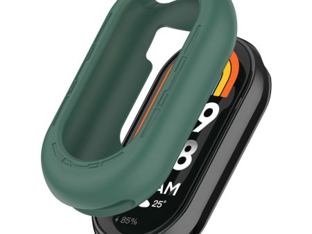 Xiaomi Mi Band 9   9 NFC Silicone Watch Case Anti-collision Protection Frame - Dark Green Hot on Sale