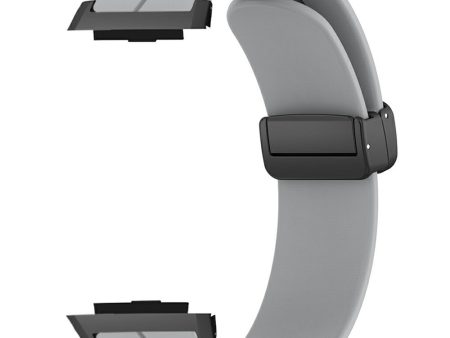 Xiaomi Watch H1 Watchband Soft Silicone Watch Strap with Magnetic Buckle - Grey Online now