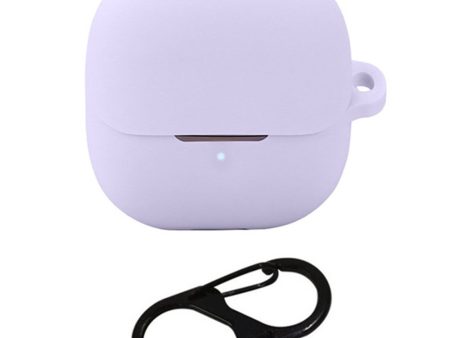 Xiaomi Redmi Buds 5 Case Bluetooth Earphone Silicone Skin Cover with Anti-Lost Buckle - Purple Online now