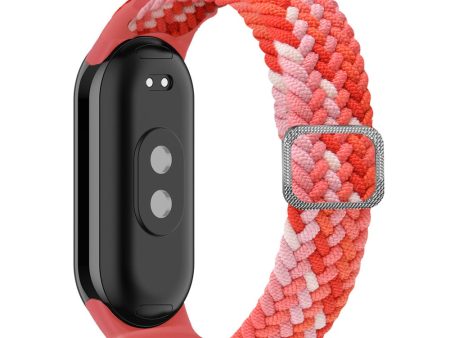 Xiaomi Smart Band 8 elastic nylon braid style strap - Colorful Red For Cheap