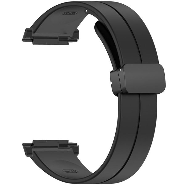 Xiaomi Watch H1 Watchband Soft Silicone Watch Strap with Magnetic Buckle - Black Hot on Sale