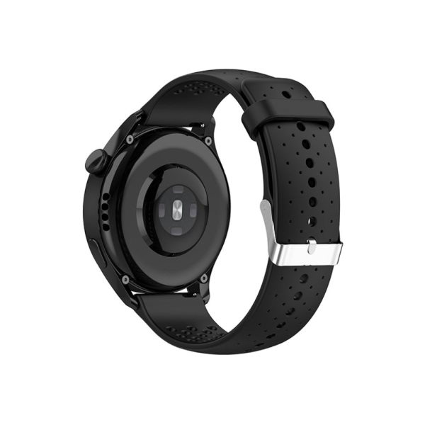 20mm silicone quick release watch strap for Huawei watch - Black Online now