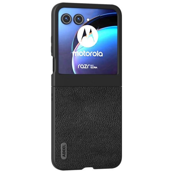 ABEEL Motorola Razr 50 5G Case Litchi Texture Non-Slip Phone Cover - Black Sale