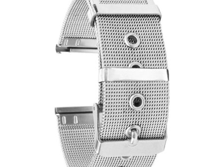 22mm Universal stainless steel quick release mesh watch strap - Silver Cheap