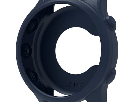 Garmin Forerunner 255 Watch Case Drop-Resistant Silicone Watch Cover - Midnight Blue For Discount