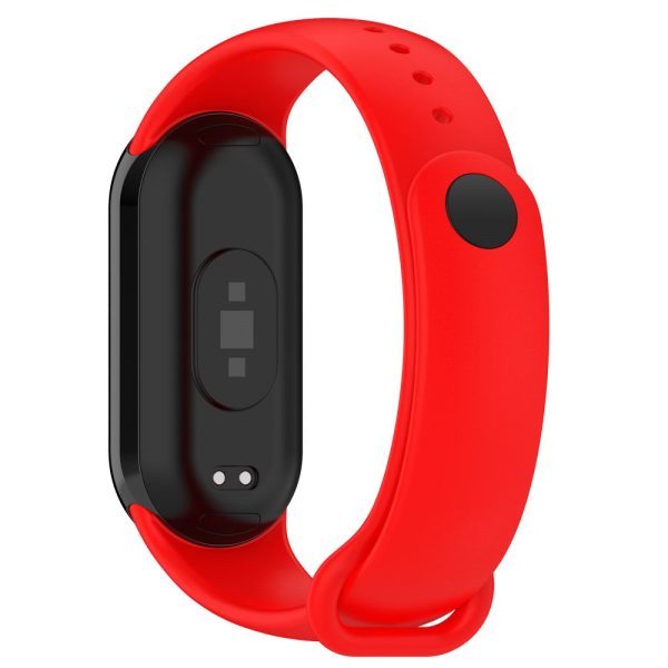 Xiaomi Smart Band 8 silicone strap with metal connector - Red Fashion