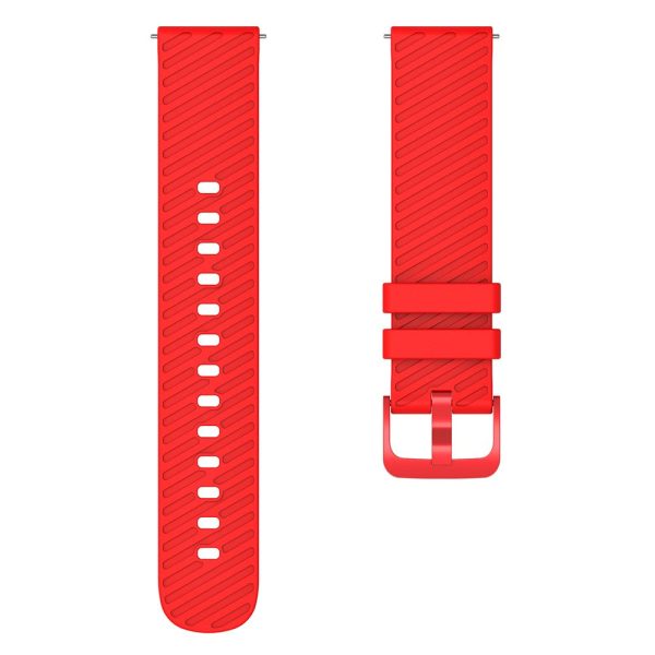 18mm Universal texture pattern silicone strap - Red Supply