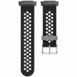 Xiaomi Watch H1 Soft Silicone Adjustable Watch Strap Breathable Watchband - Black+Grey Fashion