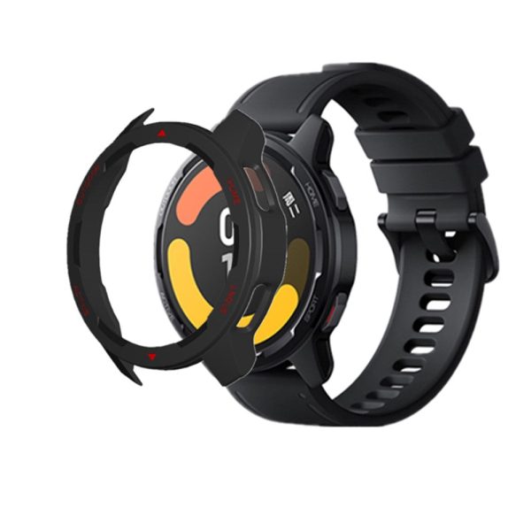 Dual color design cover for Xiaomi Watch Color 2 - Black   Red Online Hot Sale