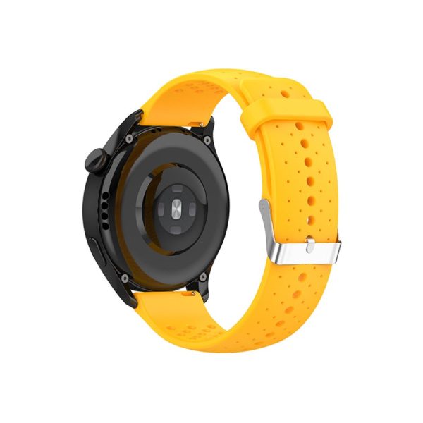 22mm silicone quick release watch strap for Huawei watch - Yellow on Sale