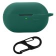 SoundPEATS Pearlclip Case Bluetooth Earphone Silicone Cover with Anti-Lost Buckle - Blackish Green Online now