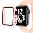 Apple Watch SE 2022 (44mm) silicone watch strap and cover with tempered glass - Light Pink Online Sale