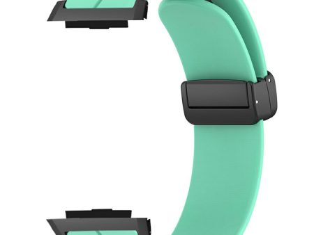 Xiaomi Watch H1 Watchband Soft Silicone Watch Strap with Magnetic Buckle - Mint Green Sale