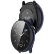 Amazfit GTR Mini cover with tempered glass screen protector - Dark Blue Online Sale